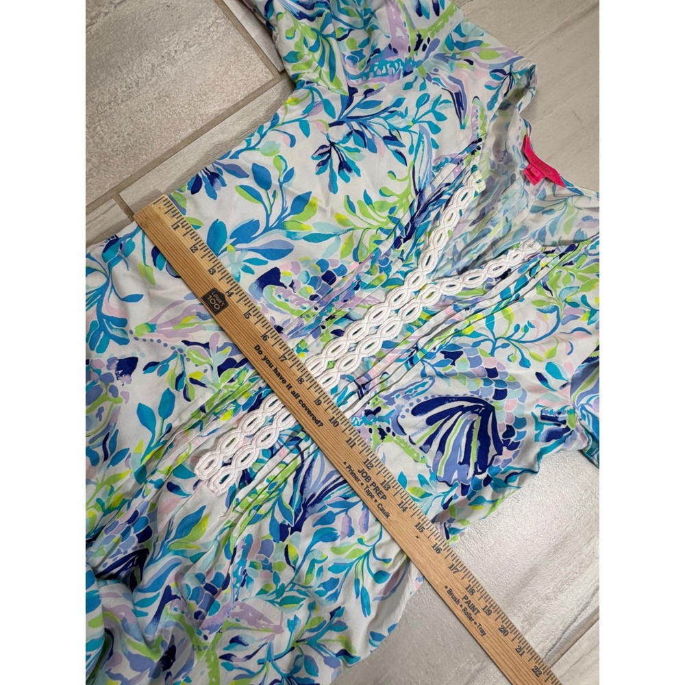 Lilly Pulitzer Hollie Tunic Dress Resort White Shell Beach Size Small - Picture 8 of 8